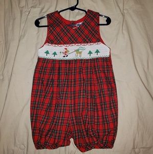 Carriage Boutique smocked Christmas outfit